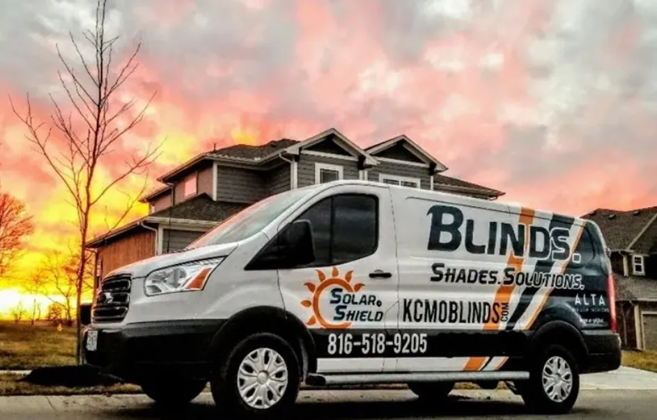 A Solar Shield Blinds service vehicle