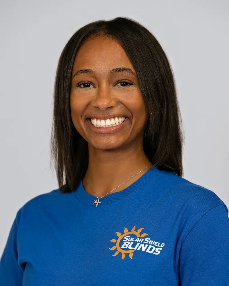 Lauren, one of the Solar Shield Blinds design specialists who measures and prices in your home