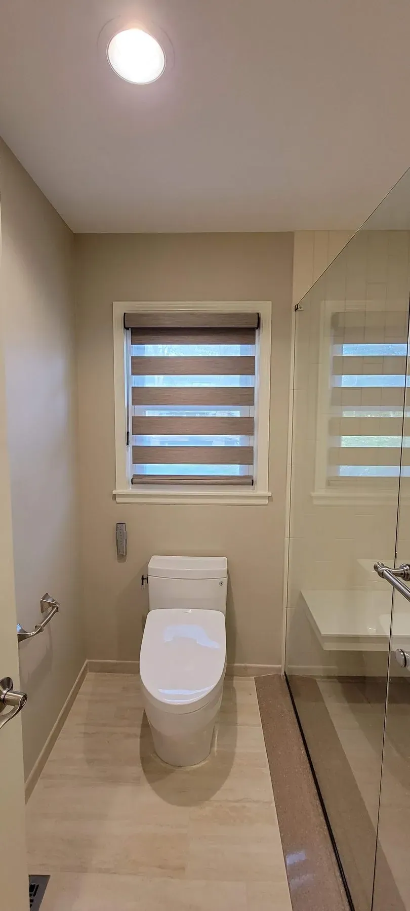 Banded Shades bedroom windows solar shield blinds, a Solar Shield Blinds install
