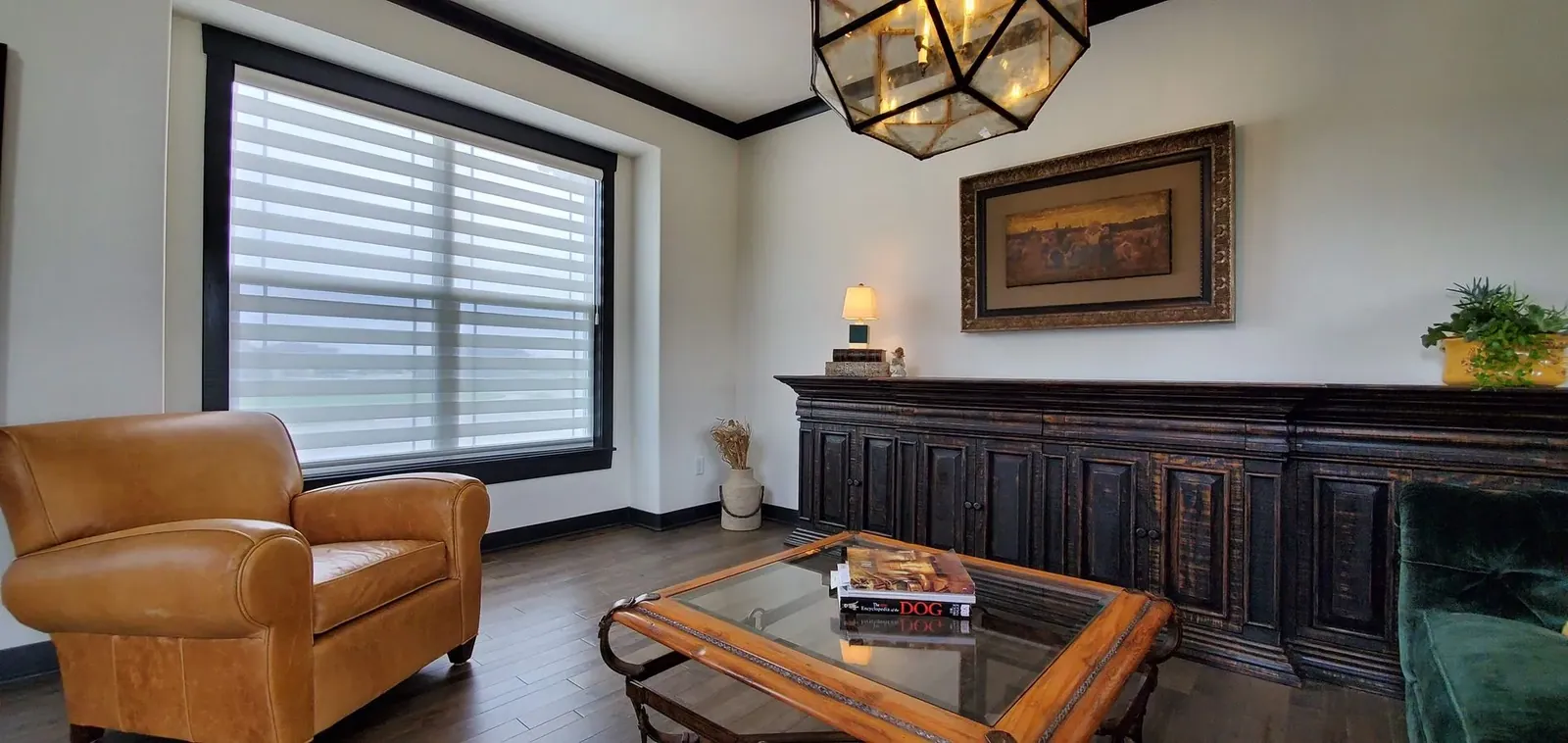 Custom banded shades kitchen sink windows solar shield blinds, installed by Solar Shield Blinds