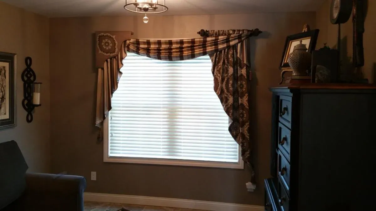 Drapery & Soft Treatments in a bedroom, a Solar Shield Blinds install