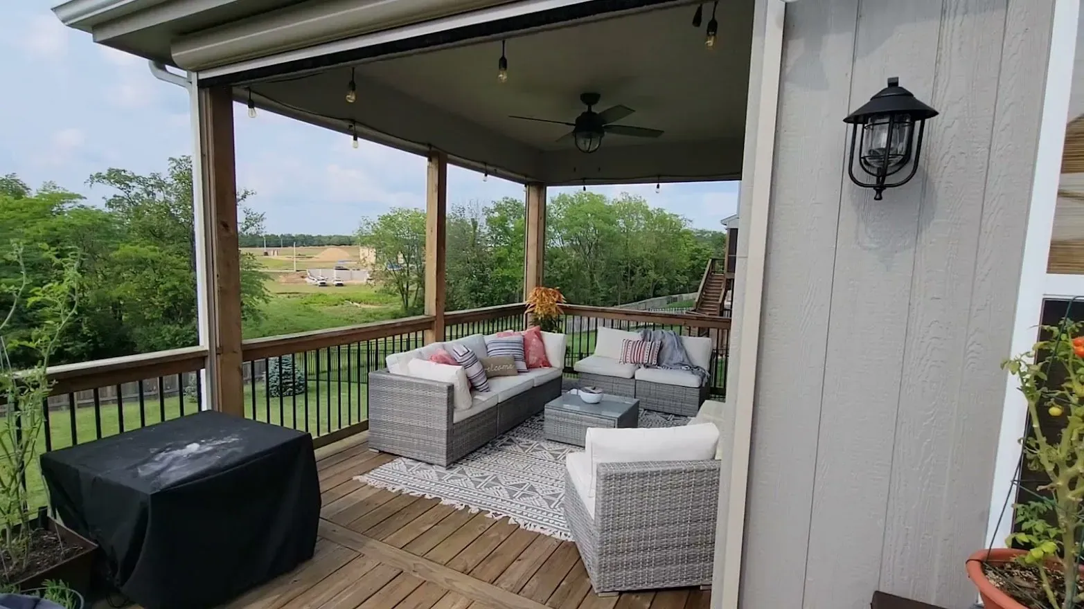 Exterior patio shades video, installed by Solar Shield Blinds