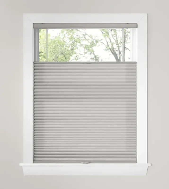 Custom honeycomb shades shade design top down bottom up, installed by Solar Shield Blinds