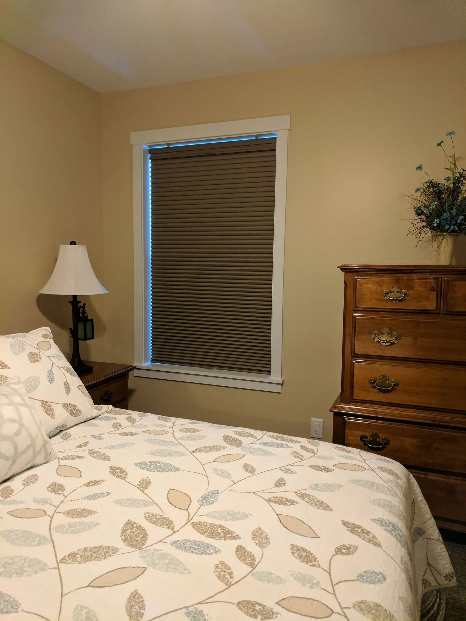 Honeycomb Shades closed bedroom windows top down bottom up, a Solar Shield Blinds install
