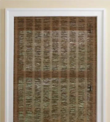 Natural Woven Shades design waterfall, measured and hung by Solar Shield Blinds