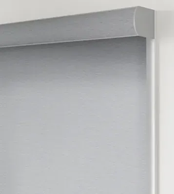 Roller Shades design curved cassette, a Solar Shield Blinds install