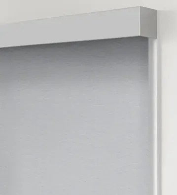 Roller Shades design fascia, installed by Solar Shield Blinds