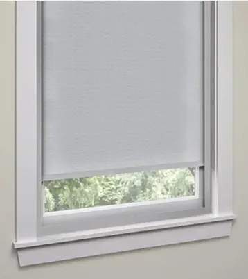 Custom roller shades design privacy light block, installed by Solar Shield Blinds