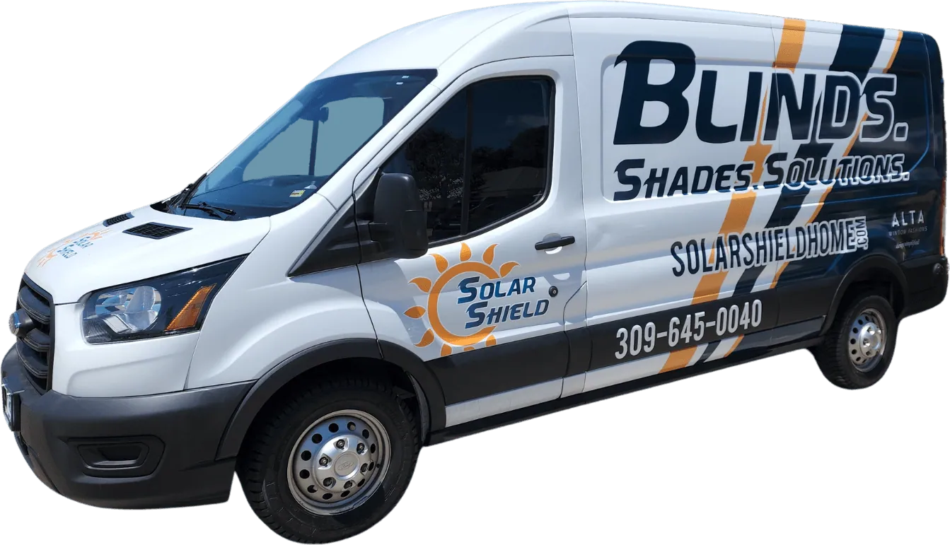 A Solar Shield Blinds service van