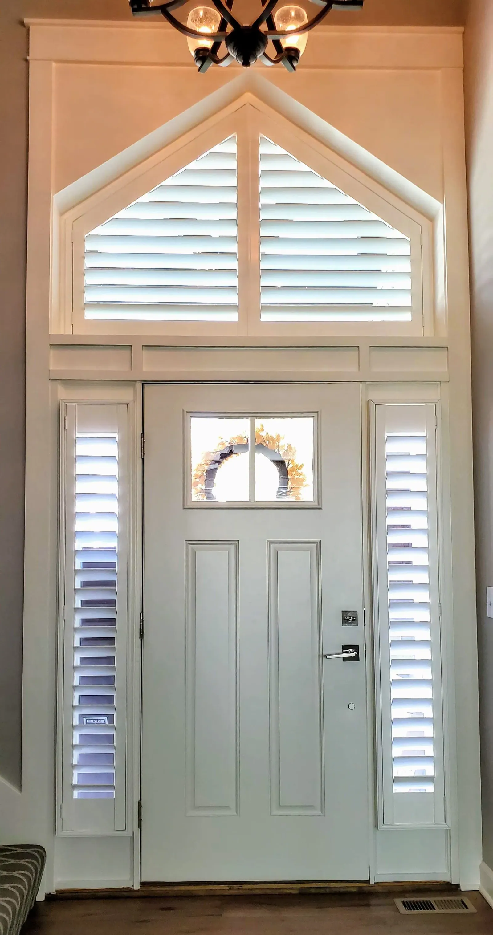 Unique window shapes, installed by Solar Shield Blinds