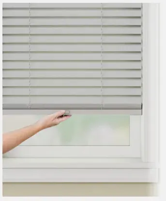 Cordless Lift and Lock control option, from Solar Shield Blinds