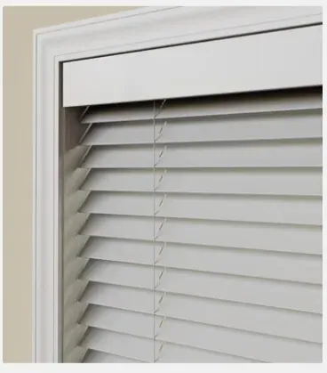 Wood & Faux Wood Blinds design modern valance, a Solar Shield Blinds install